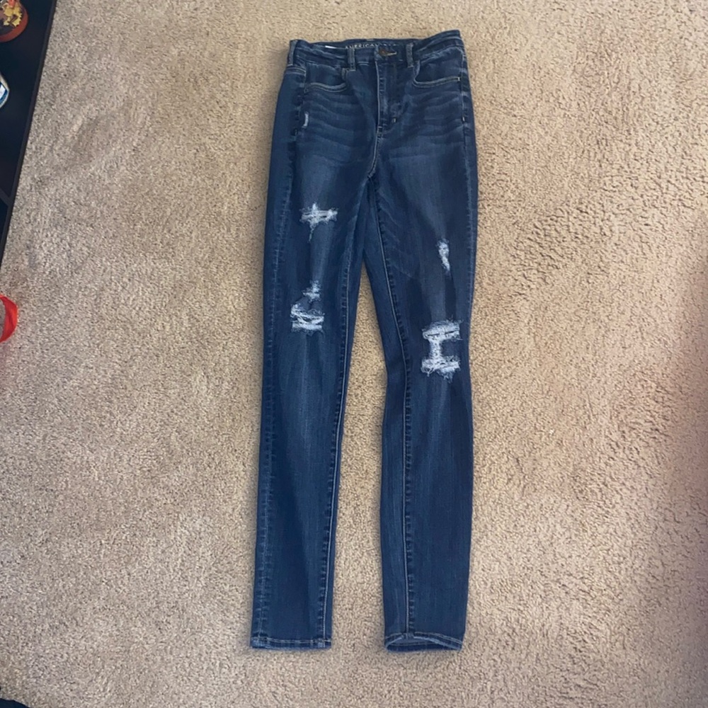 American eagle curvy super high rise jeggings extra long